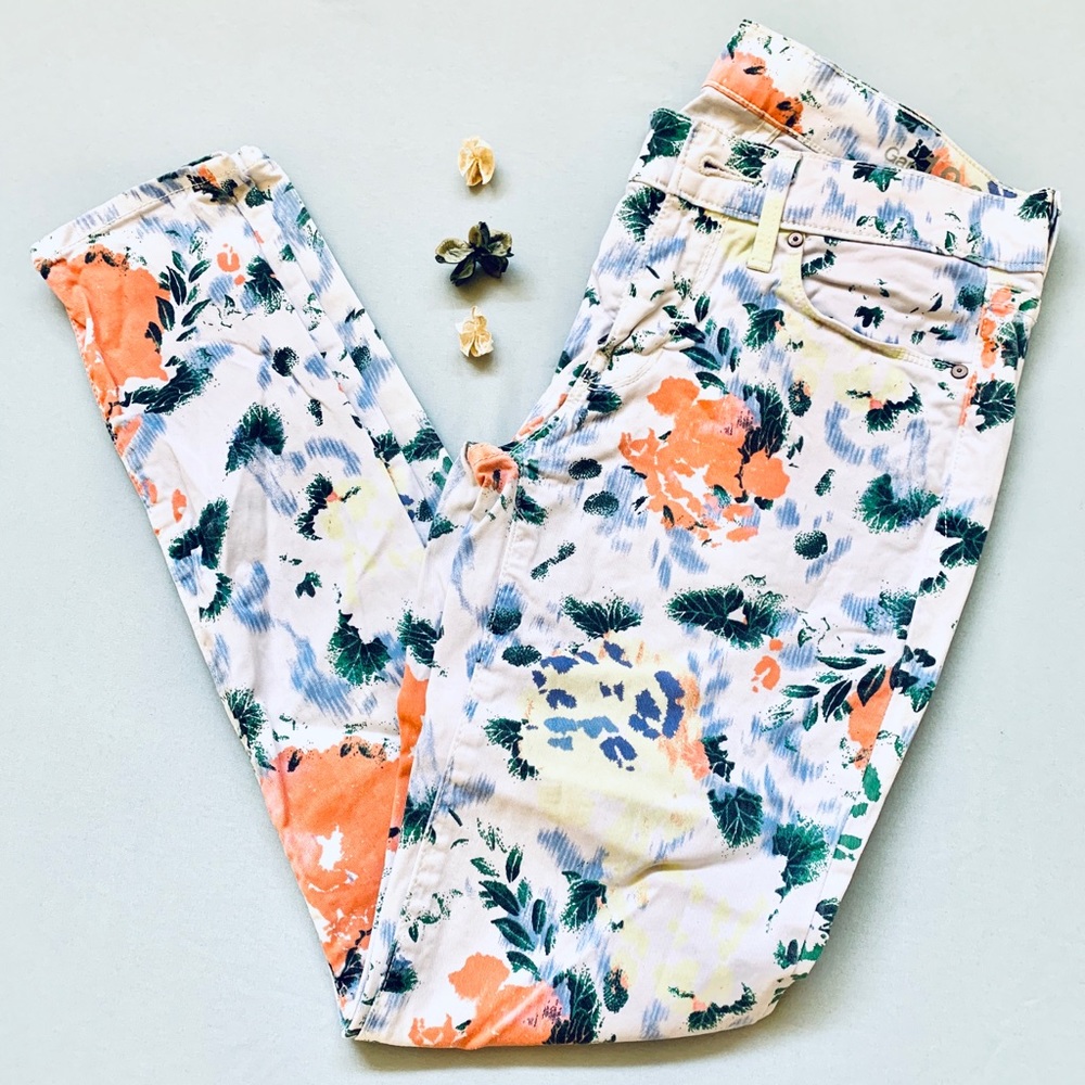 *LIKE NEW Gap 1969 Multicolor print Legging Jeans